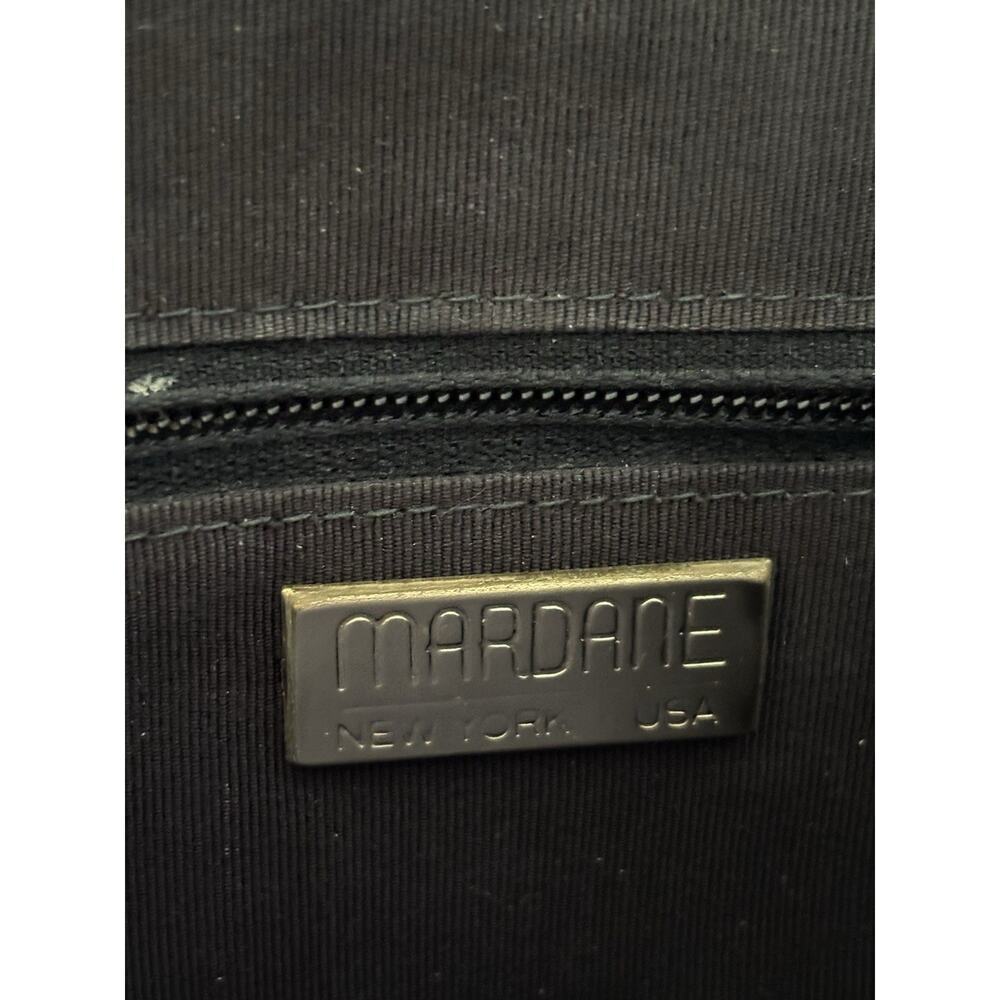 Mardane Black Patent Leather USA Shoulder Bag Clutch Purse Y2k Vinage - Picture 9 of 10